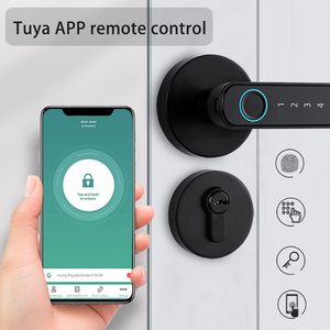 Cerradura Inteligente de Aleación de Zinc con Reconocimiento de Huella Dactilar y Contraseña, Almacenamiento en la Nube, para Puerta de Madera, Uso Doméstico - Product Image 5