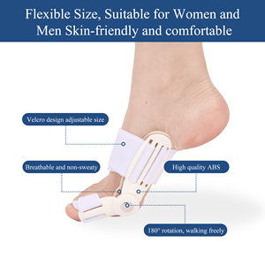 Attelle orthopédique articulée pour le pouce et les orteils, pour la correction de l'<span class=keywords><strong>hallux</strong></span> <span class=keywords><strong>valgus</strong></span>, attelle de soutien réglable pour l'alignement des orteils - Product Image 4