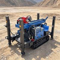 Machine de forage rotative portable diesel pneumatique pour puits d'eau de 500 m, pour forage profond