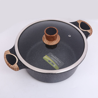Casserole en alliage d'aluminium Bodum, antiadhésive, haute température, compatible induction, cuisine contemporaine, marmite à soupe, deux compartiments