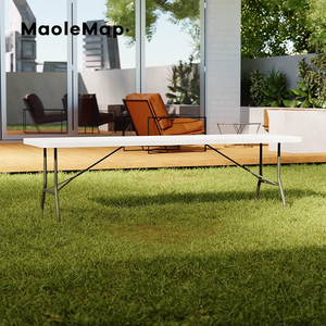 Tables pliantes de camping pour événements, ensemble de repas en plein air, <span class=keywords><strong>table</strong></span> en plastique <span class=keywords><strong>pliable</strong></span>, tables et chaises de pique-nique, tables de banquet - Product Image 6