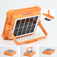 Lampe de camping solaire portable, lumière de nuit rechargeable, projecteurs LED sans fil, étanches IP66, à intensité variable, pour le travail et les situations d'urgence