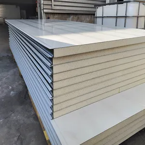 suppliers insulated second hand polyurethane wall panel sandwich boards tiny house roof sheet in cyprus for sectional doors