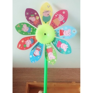 Molinos de viento de dibujos animados de un y dos yuanes, molinos de viento de nueve aspas, molinos de viento de dibujos animados, proveedores de juguetes para tiendas de un yuan. - Product Image 2
