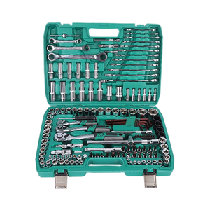 طقم مفتاح ربط بسقاطة من الفولاذ الكربوني قطعة أدوات يدوية خاصة لإصلاح السيارة من شركة تصنيع المعدات الأصلية حافظة دعم مجموعات أدوات يدوية - Product Image 1