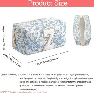 Floral <span class=keywords><strong>M</strong></span> Floral Flowers Coquette <span class=keywords><strong>Travel</strong></span> for Toiletry Zipper Make Pouch Organizer Trendy Alphabet Bag Cosmetic Bag - Product Image 4