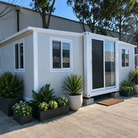 Maison mobile préfabriquée, utilisation commerciale, habitation, norme australienne, maison conteneur extensible, 1 terrasse, salle de bain