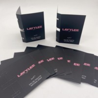 Quantité minimale de commande bas en gros personnalisé 1ml 2ml échantillon verre flacon de parfum bouteille emballage boîte papier carte porte-parfum