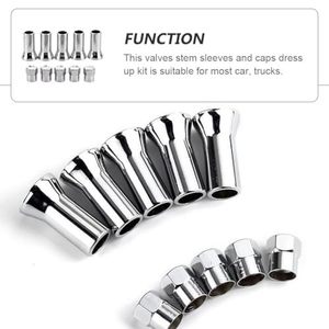 Tr414ac Tubeless Valve <b>Stem</b> Set 10 Piece Solid Tire Replacement With <b>Caps</b> American Mouth Copper Material - Product Image 2