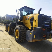 Chargeuse frontale Shantui L53-G d'occasion de 5,3 tonnes avec accessoires inclus pour les travaux miniers, les carrières, les ports et la manutention de matériaux lourds