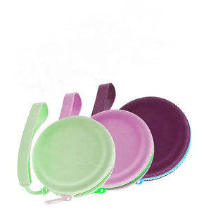 2023 새로운 캔디 컬러 미니 귀여운 도넛 가방 모양 키 체인 지피 제로 지갑 도매 실리콘 동전 지갑 - Product Image 2