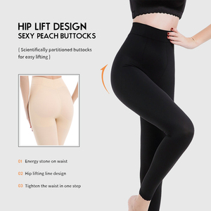 Pantalón de cintura quemagrasas con logotipo personalizado, ropa moldeadora agradable a la piel <span class=keywords><strong>para</strong></span> levantar glúteos y piernas, mallas moldeadoras largas de talla 3XL - Product Image 6