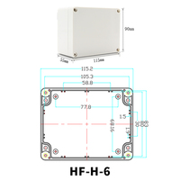 Boîtier d'alimentation électrique en plastique étanche pour l'extérieur Boîtier électronique Fabricants OEM ODM personnalisé ABS IP65