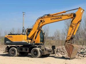 Excavadora Hidráulica de Ruedas Hyundai 210W-9 de 20 Toneladas Usada, con Motor Cummins, Precio de Fábrica, en Oferta - Product Image 4
