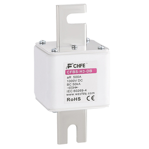 Système de stockage d'énergie par batterie, fusible céramique DC 1000VDC 1500VDC 50A-1000A, fusible de coupure 100kA avec capacité de coupure conforme à la norme IEC60269-4 - Product Image 1