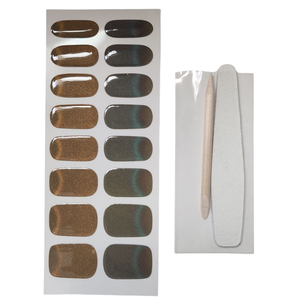 Autocollant pour ongles semi-durcis bicolore à la française, Gel UV Urethane magnétique effet volume, Non toxique, Sans BPA, Conditionnement en vrac - Product Image 2