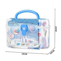 Offre Spéciale haute Simulation maquillage valise ensemble en plastique étui à cosmétiques semblant jouer jouets pour filles Kit d'habillage pour enfants d'âge préscolaire