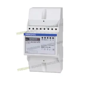 High Quality DEM024SC three phase four wire DIN Rail Electronic active Energy Meter
