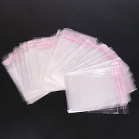 Sacs rétractables transparents en BOPP auto-adhésifs avec impression en héliogravure pour le stockage plastique, l'emballage cadeau, l'emballage de produits pour la maison et les magasins