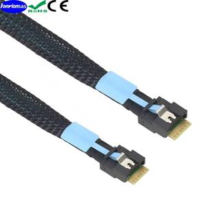 Pcie Slimline Sas 8654 4i 38p 4.0 Full Coverage Network <b>Cable</b> Angled Connector For Server Connection - Product Image 4