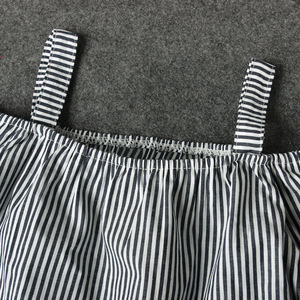 Ensembles de Vêtements pour Filles : Blouse, Pantalon et Veste Douce à Rayures Estivales avec Bretelles - Product Image 3