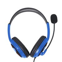 Headset Game berkabel 3.5mm, Earphone dengan mikrofon kontrol Volume, Headphone Gaming untuk PC Laptop ponsel