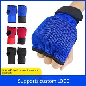 Bandages de boxe, gants intérieurs, rembourrage élastique, protection des poings sous les mitaines, fermeture velcro pour MMA, arts martiaux - Product Image 2