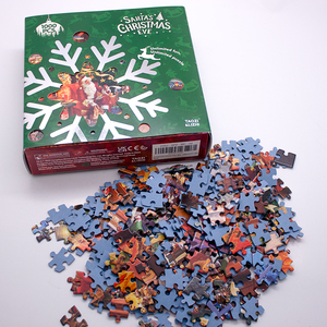 Tùy Chỉnh Có Thể Tái Chế Tông Ghép Hình Câu Đố 1000PC Giáng Sinh Chủ Đề Dành Cho Người Lớn Câu Đố Đặt Hàng Số Lượng Lớn Bán Buôn - Product Image 1