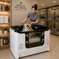 Baignoire acrylique chauffée Dpbathe pour toilettage et bain, avec accès facile, pour usage professionnel