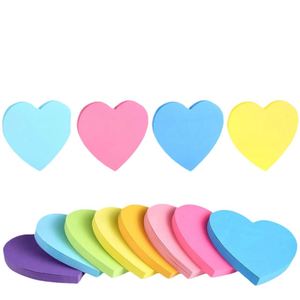 กระดาษโน๊ตติดกาวเขียนข้อความบอกรักแบบไขว้ขอบกระดาษโน้ตติดการ์ตูนมีหลายสี - Product Image 6