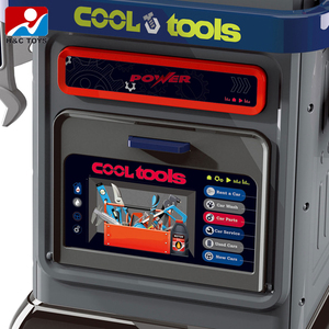 Интерактивный игровой набор из 8 предметов: Детский имитационный набор инструментов, тележка для инструментов из АБС-пластика, верстак для детей 2-4 лет - Product Image 3