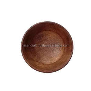 100% artesanía de madera de mango Natural de alta calidad hecha a mano Hotel restaurante juego de cuencos para servir ecológico para servir alimentos - Product Image 3