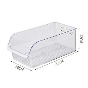 Fridge <b>Storage</b> Box Rectangle With Handle For Fruit <b>Vegetable</b> Drainage Organization - Product Image 5