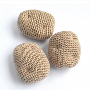 Juguete de Peluche de Vegetales Hecho a Mano, Muñeco de Comida Tejido Suave, Juguete Sensorial para Bebés, Mordedor, MOQ Bajo, Personalizable - Product Image 5