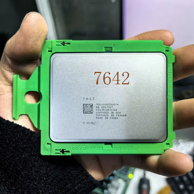 AMDs 7642 3.3GHz 48 Core 96 Threads 256MB L3 Cache Socket SP3 225W 7002 Series CPU Server Processor