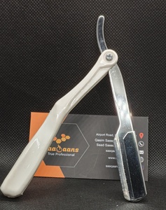 SAAQAANS ENTERPRISES SQ-0071 Custom Logo Manual Shaving Foldable Stainless Steel Straight <b>Razor</b> Plastic Handle for Face Use - Product Image 3
