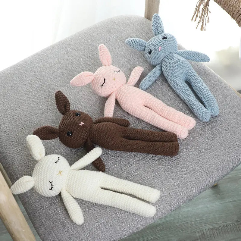 Wholesales Crochet Rabbit Handmade Baby Crochet Doll Amigurumi Bunny