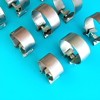 Colliers de serrage d'échappement robustes 2.0 et 3.0 pouces, colliers de serrage en O personnalisés OEM, colliers de serrage à boulon en T, colliers de serrage en acier inoxydable pour tuyaux