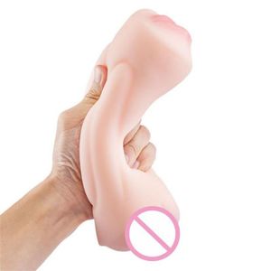 Giocattolo del sesso del gatto del masturbatore della tasca a doppio canale orale maschio adulto prodotti per l'autopiacere degli uomini - Product Image 5