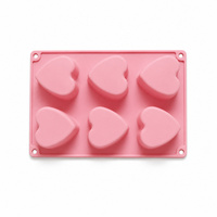 Moule à gâteau en silicone jetable en forme de cœur, fait main, pour chocolat, fabricant et fournisseur, outils de pâtisserie pour la maison et la cuisine, sans BPA, personnalisable
