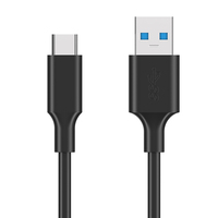 Kabel Data kecepatan tinggi, kabel Data kecepatan tinggi 5Gbps USB 3.0 dengan pengisian cepat 3A, pelindung kepang untuk penggunaan komputer