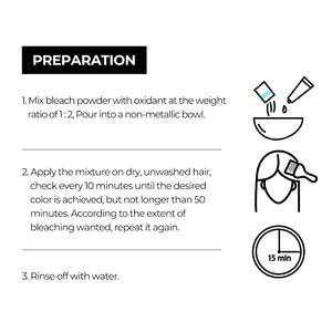 Professioneel salonpoeder voor haarbleking zonder stof, met arganolie en proteïne, minimaliseert schade aan de hoofdhuid, verlicht tot 7 niveaus voor highlights. - Product Image 6