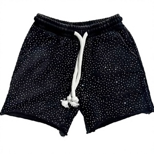Shorts de sport vintage personnalisés pour hommes, style éco-responsable, effet délavé à l'acide, nouvelle collection - Product Image 1