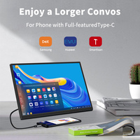 Monitor Portátil de 23.8 Pulgadas, 100Hz, FHD 1080P, IPS, Extensor de Pantalla para Laptop, Tipo C HD, para Juegos, Oficina y Negocios