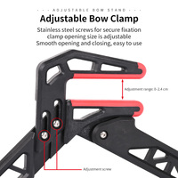 Support de tir à l'arc SPG 3D réglable et pliable en ABS avec pince de maintien et protection en caoutchouc souple pour arcs composés, accessoires de chasse en extérieur