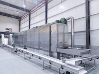 Extrudeuse industrielle à double vis, contrôlée par PLC, avec moteur et engrenages, pour la production d'aliments pour animaux de compagnie