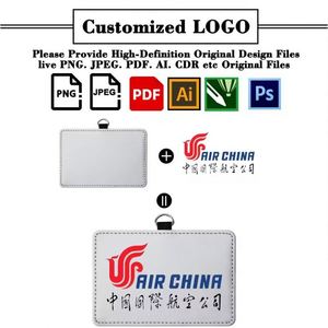 Promotion Custom Sublimation Blank ID Card Holder for Name Badge Work Card Office Business Gifts Sublimation Card Holder - Product Image 3