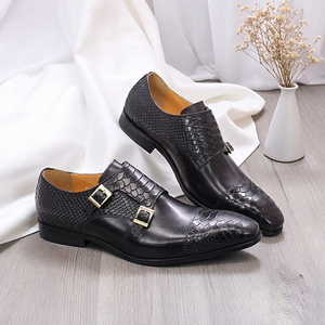 Mocassins d'affaires en cuir pour hommes, style rétro avec boucle, pour le bureau et la carrière – Chaussures habillées en promotion - Product Image 5