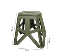 Chaise pliante portable d'extérieur Tabouret à pieds hauts Chaise de pêche décontractée en plastique portable de camping Personnalisation