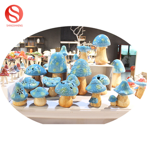 Custom Smiling Face Expression Large Garden Porcelain Ornament for Ceramic Mushroom <strong>Spring</strong> <strong>Decoration</strong> - Product Image 6